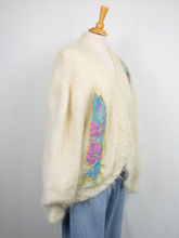 Indlæs billede til gallerivisning Cardigan/jakke i Mohair
